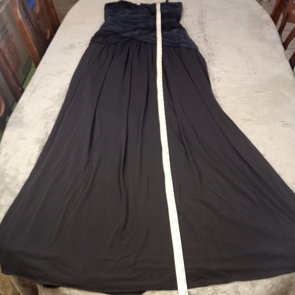BCBG Maxazria Women's  Mermaid Navy Black Elegant Maxi Dress Large NWT - Picture 12 of 16